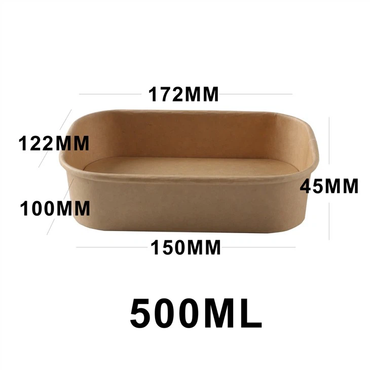 Rectangular Paper Salad Bowl